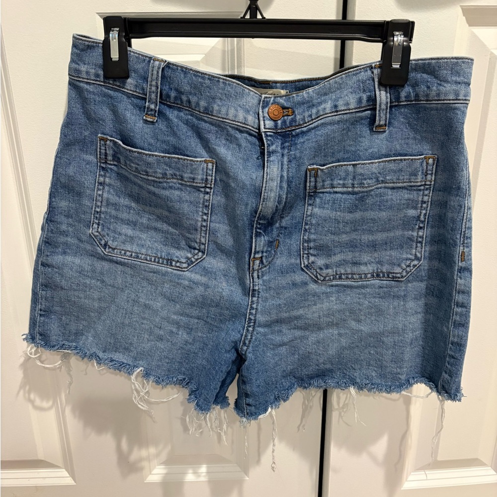 Madewell High Rise Denim Sailor Shorts Size 31